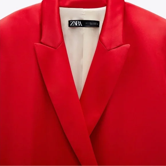 Zara Red Tailored Blazer & Bermuda Shorts Set - Picture 7 of 7